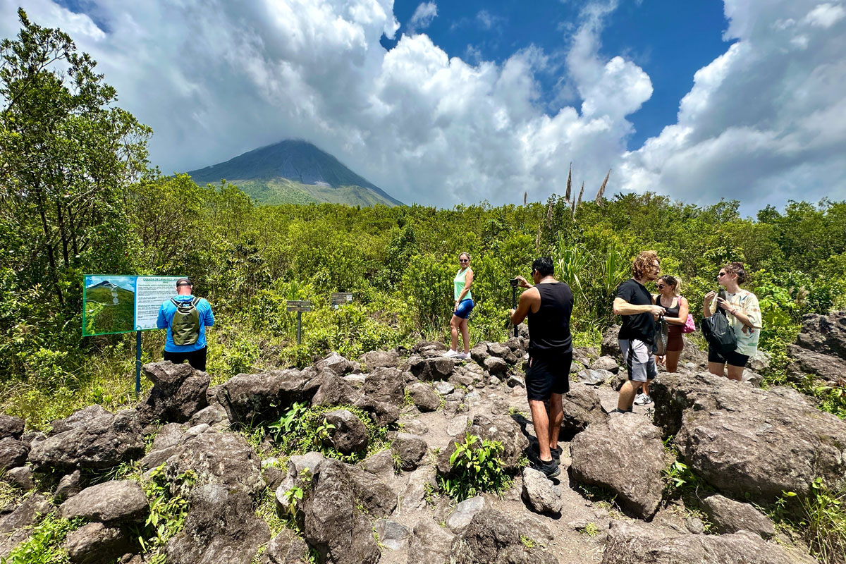 A viewpoint at Arenal Volcano National Park