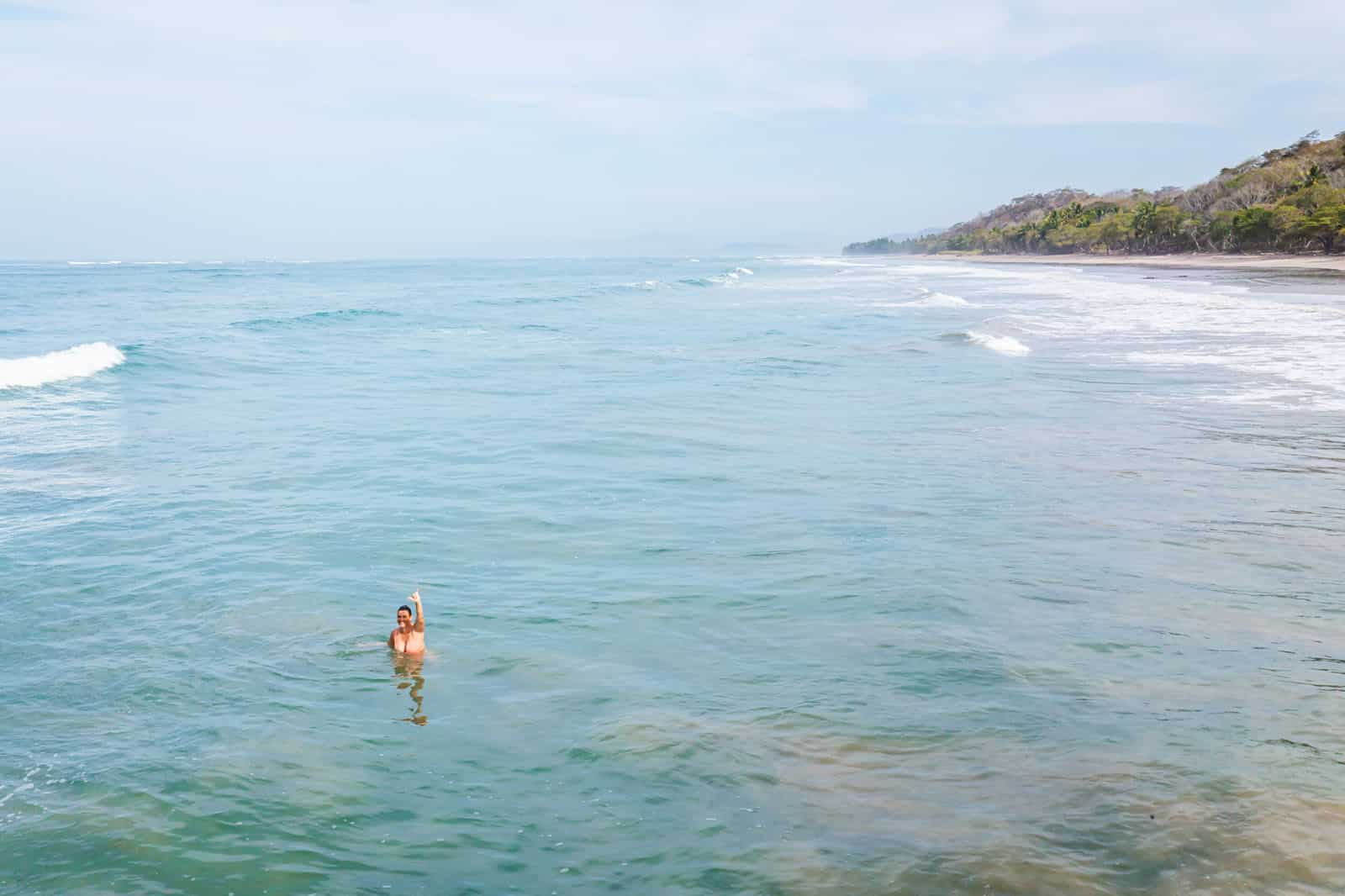 Anna swimming